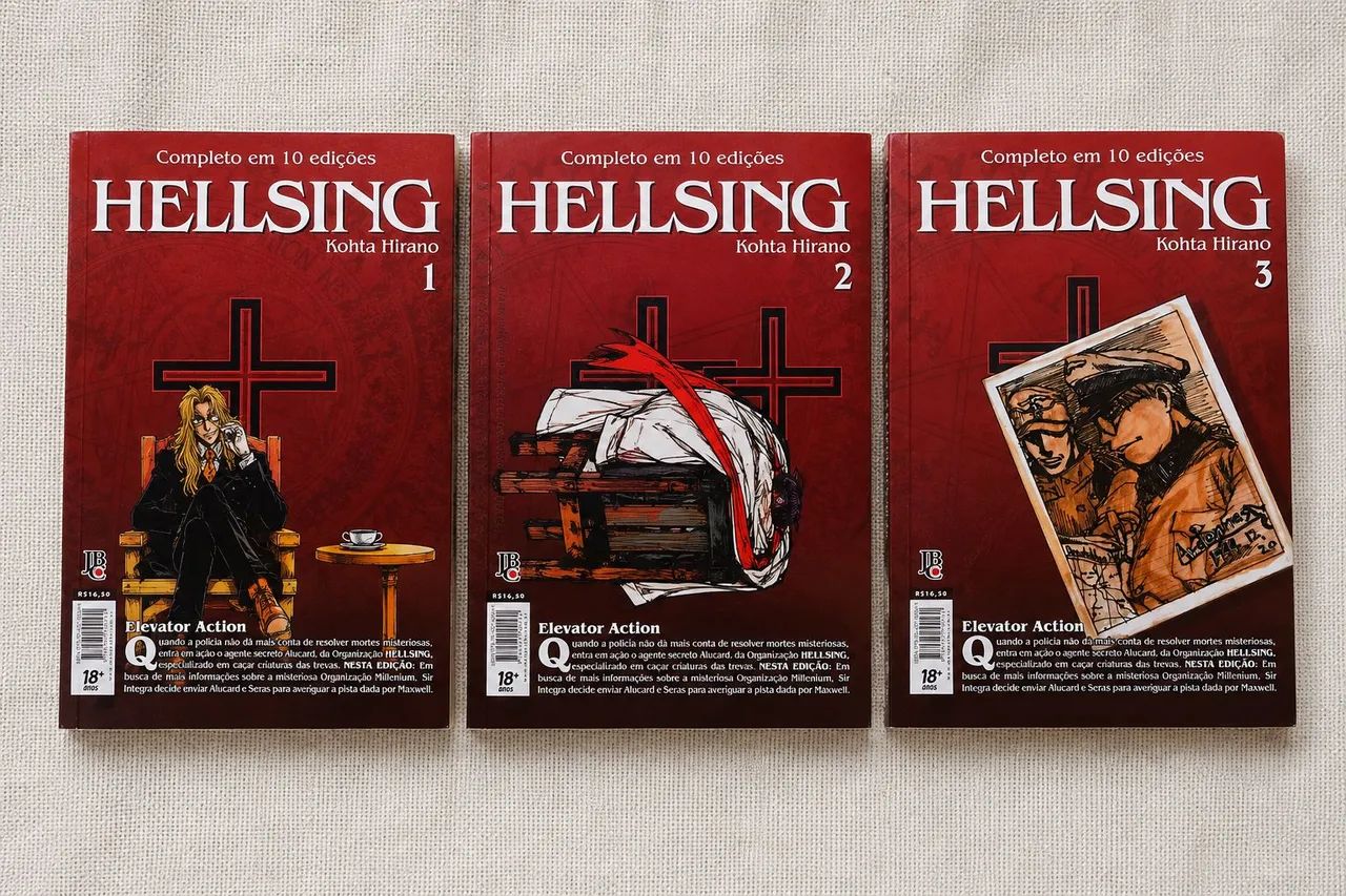 Hellsing Vol. 1,2 e 3 | JBC | Seminovos 