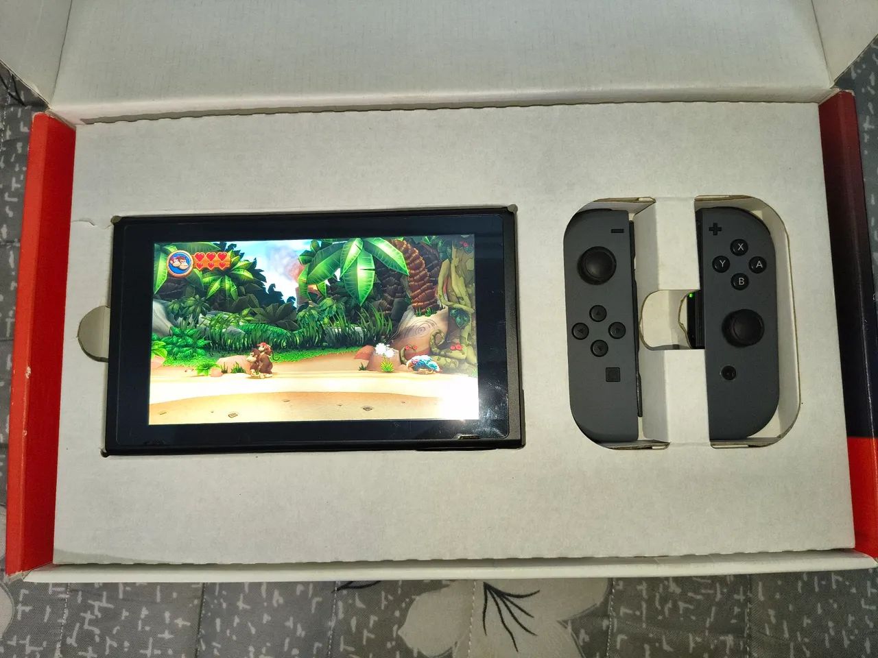 Nintendo Switch Cinza desbloqueado MOD CHIP 128GB - Consoles de