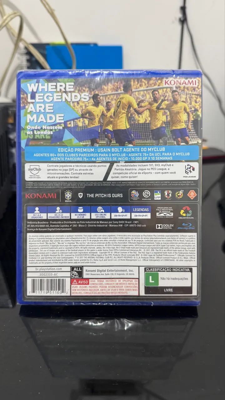 PES 2018 Premium Edition - PS4 - Original e Lacrado - Foto 3