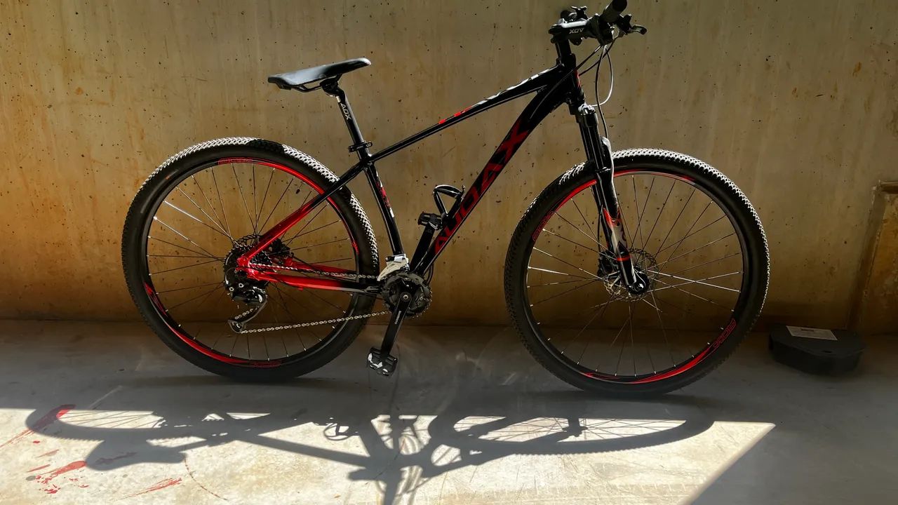 BICICLETA MTB A29 AUDAX HAVOK NX - PRETO/VERMELHO TAMANHO:17