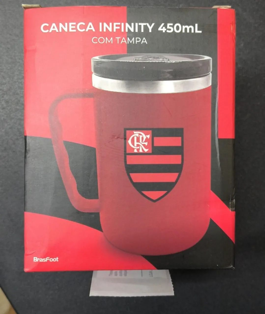Caneca Infinity Térmica Flamengo Inox 450ml Oficial Dupla Camada NOVA - Foto 5