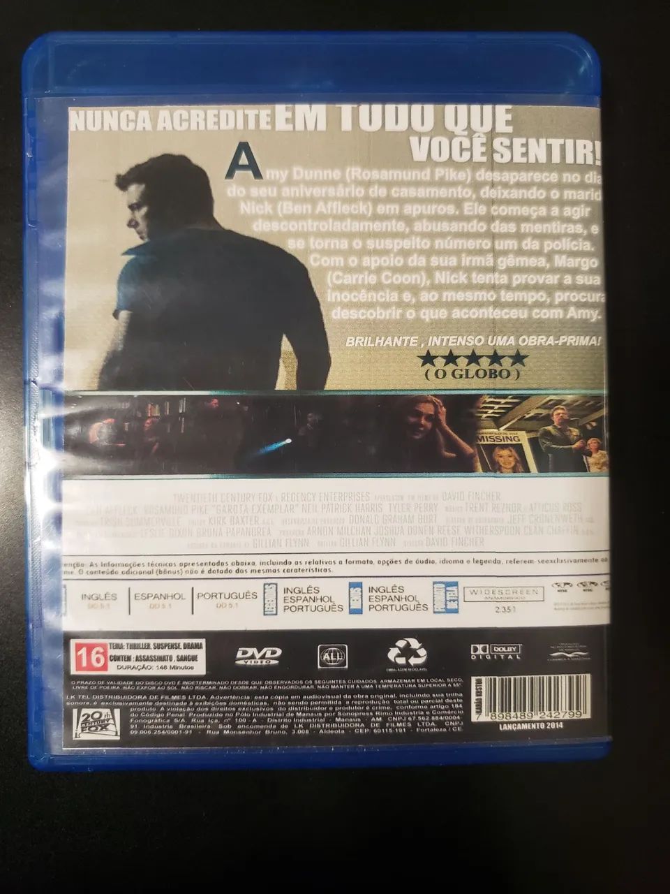 Blu-ray Garota Exemplar - Ben Affleck e Rosamund Pike - Foto 3
