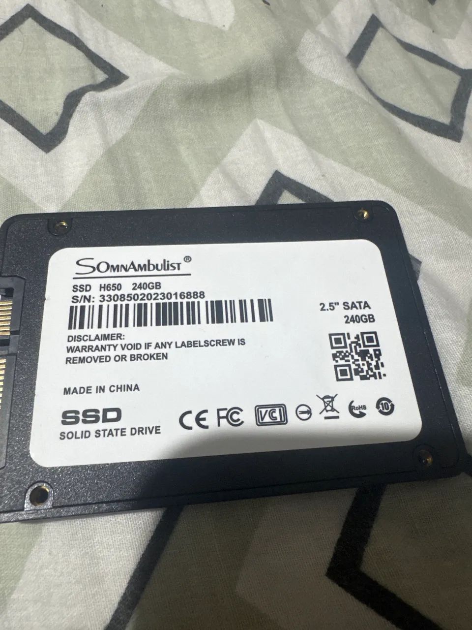 SSD SomnAmbulist SATA 240GB Original  - Foto 2