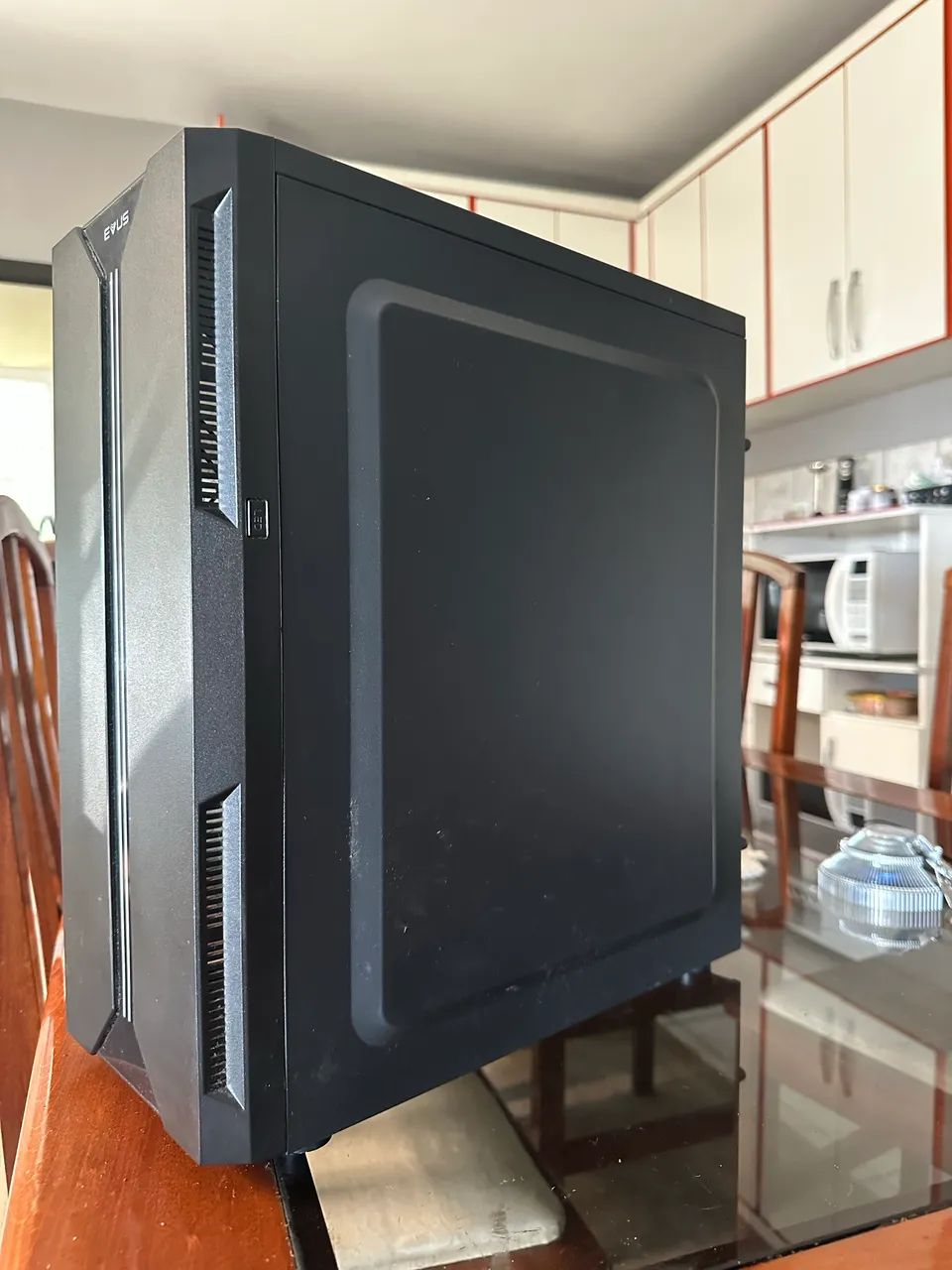 gabinete evus EV-G13 ATX com led rgb e lateral de vidro  - Foto 3