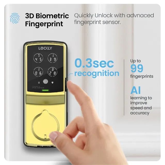 Fechadura digital Lockly Secure Pro Deadbolt Edition  - Foto 4