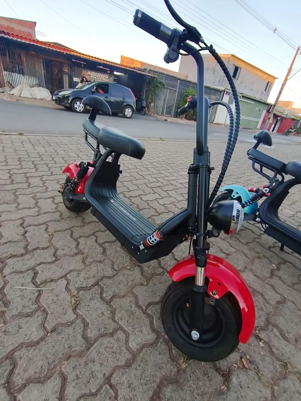 Scooter elétrica mini, com motor de 1000 watts e com bateria 48 volts de lítio  - Foto 2