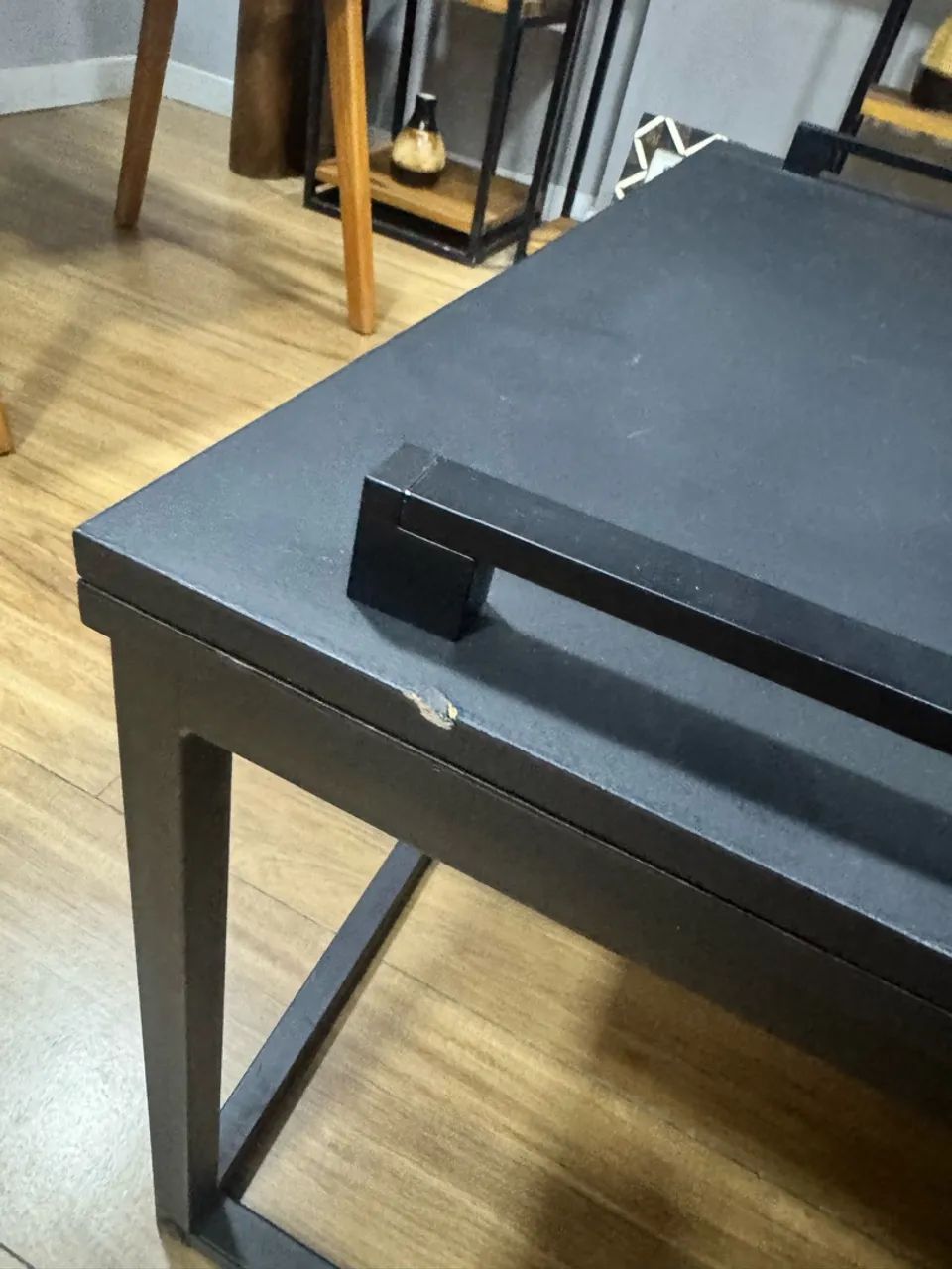 Mesa centro 1m x 60cm preta - Foto 2