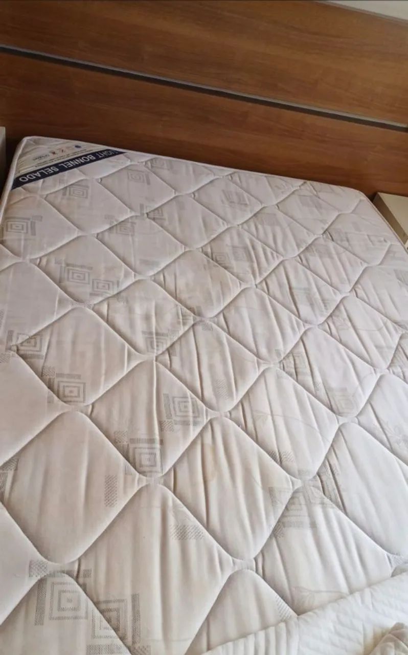 Cama Viúva + colchão em perfeito estado - Foto 2