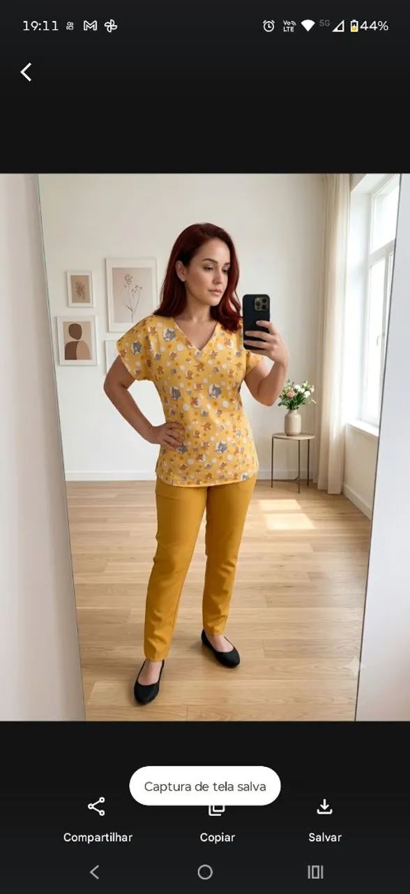 Pijama estampado em microfibra  - Foto 3