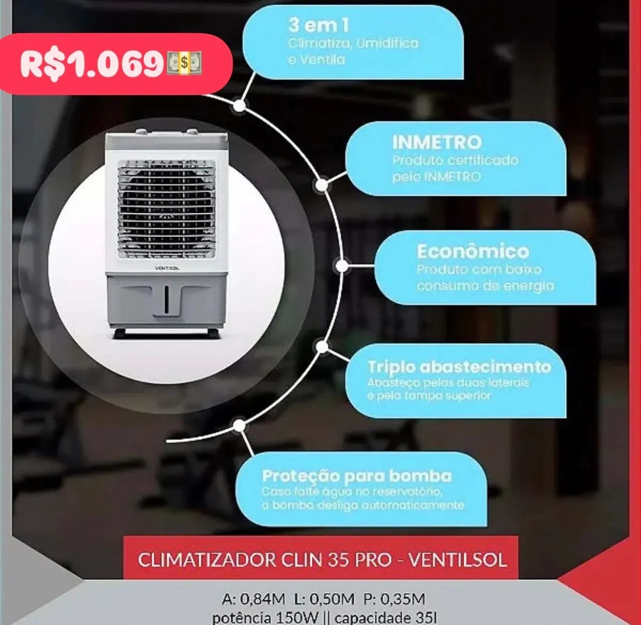 Climatizador 35Ltrs