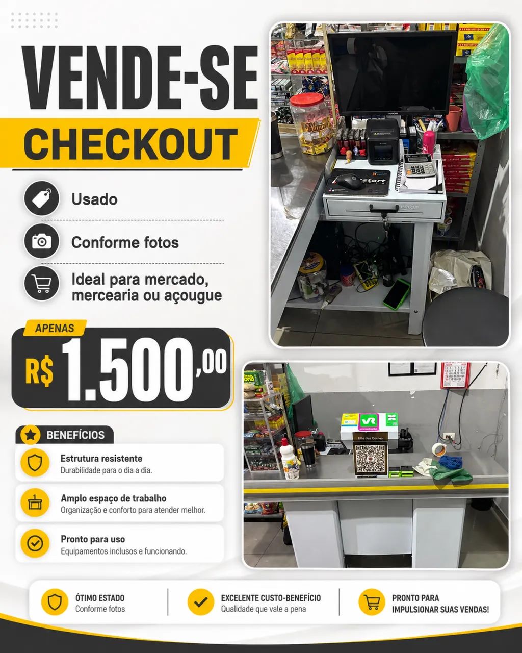 VENDE-SE CHECKOUT PARA MERCADO