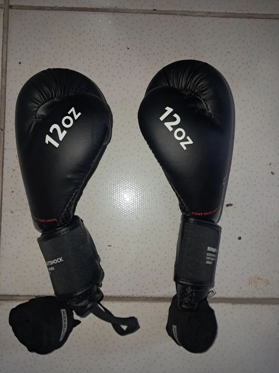 luvas12oz caneleira e bandagem - Foto 4