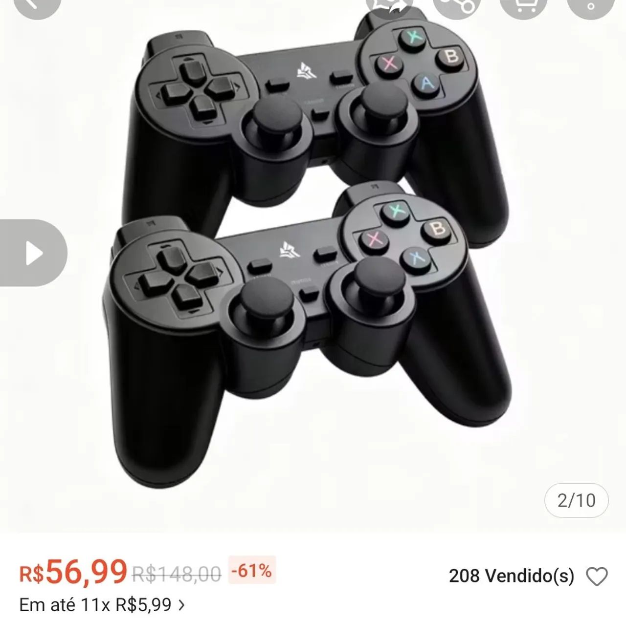 2 Controles gamers USB Bluetooth  - Foto 5