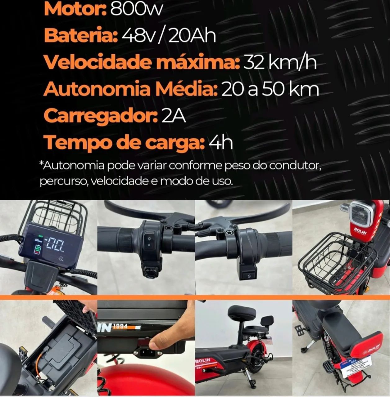 Bicicleta Elétrica Bateria Lithium  - Foto 2