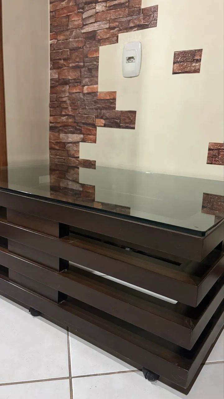 Mesa de centro design moderno vazado