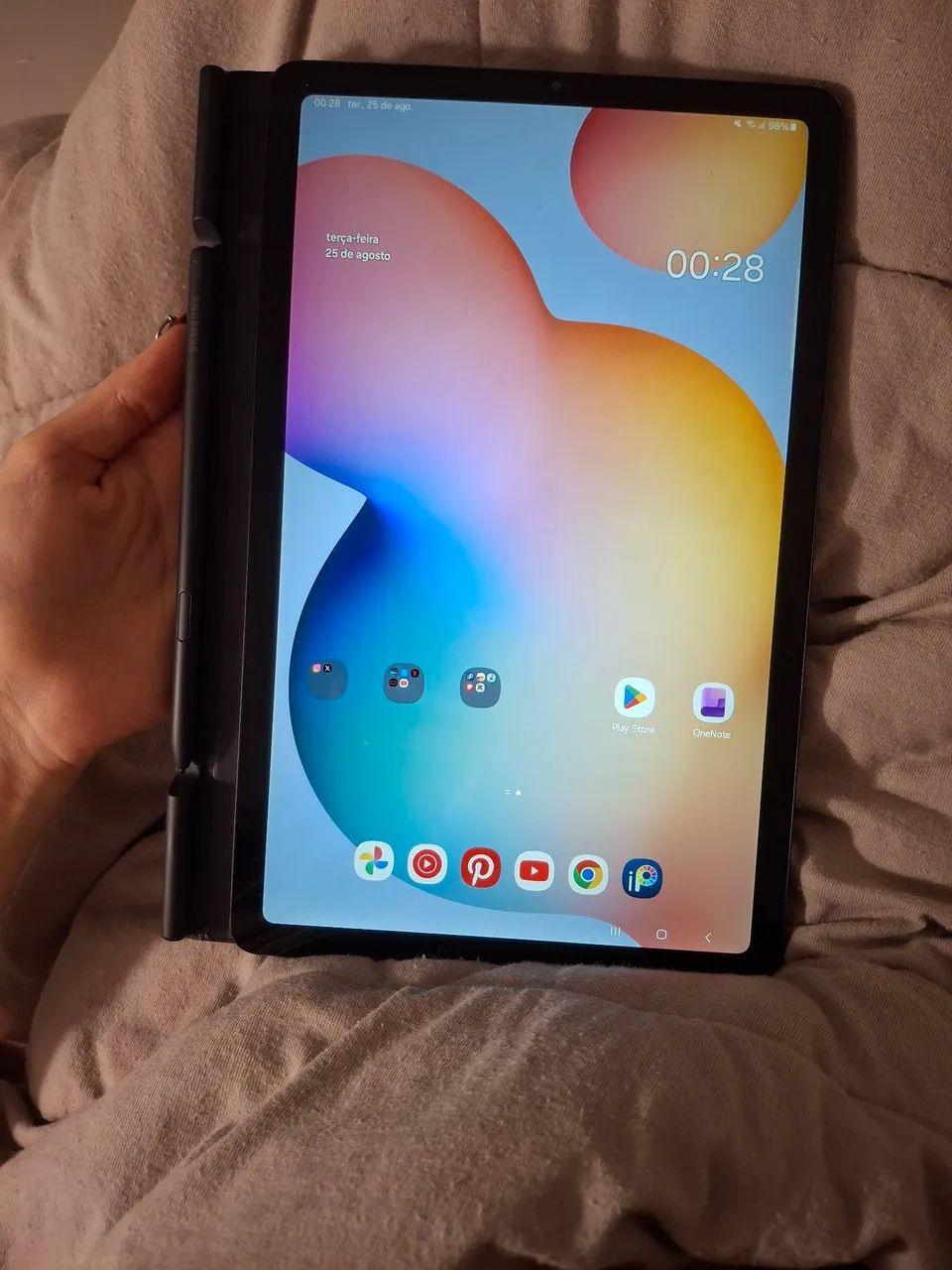 Tablet Samsung tab s6 lite 128gb 4gb RAM perfeito estado