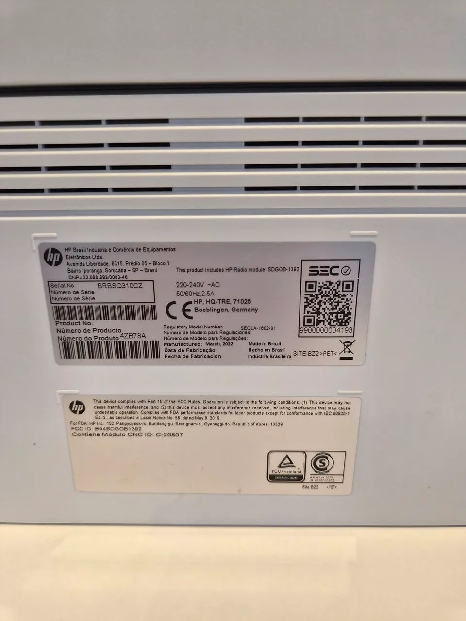 Impressora HP Laser 107w - Foto 2
