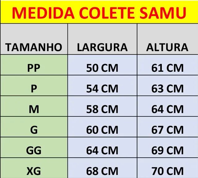 Colete Padrão SAMU - Foto 3