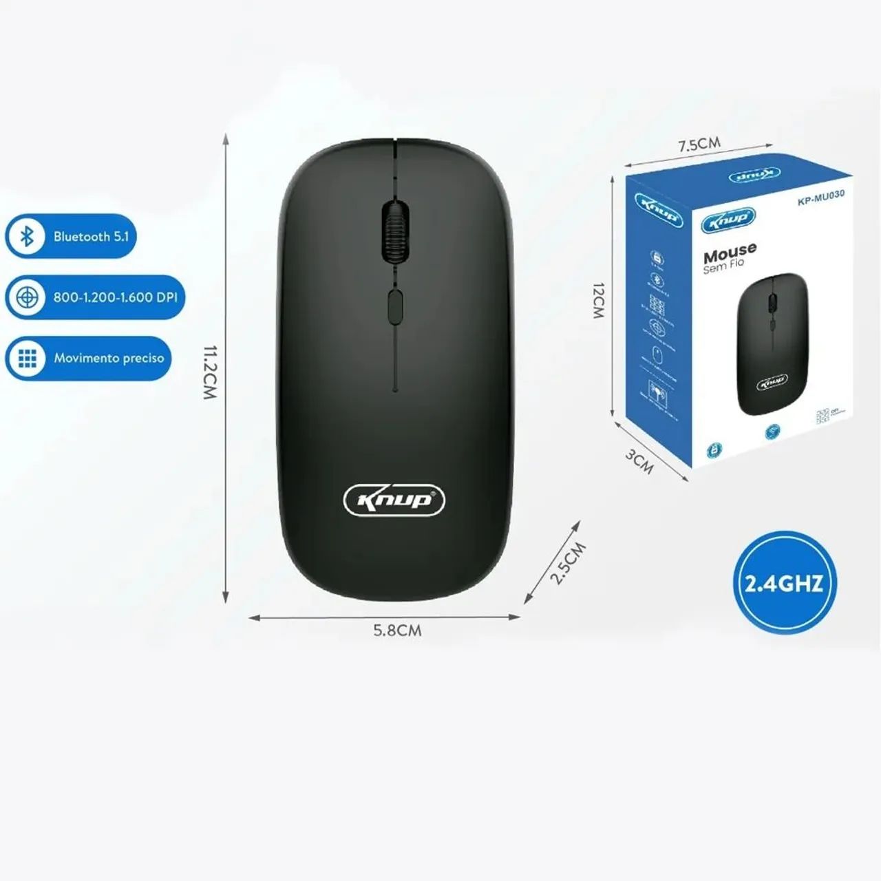 Mouse Sem Fio Bluetooth - Foto 2