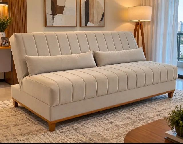 Sofá Cama Com Espuma D23 (Produto Novo)
