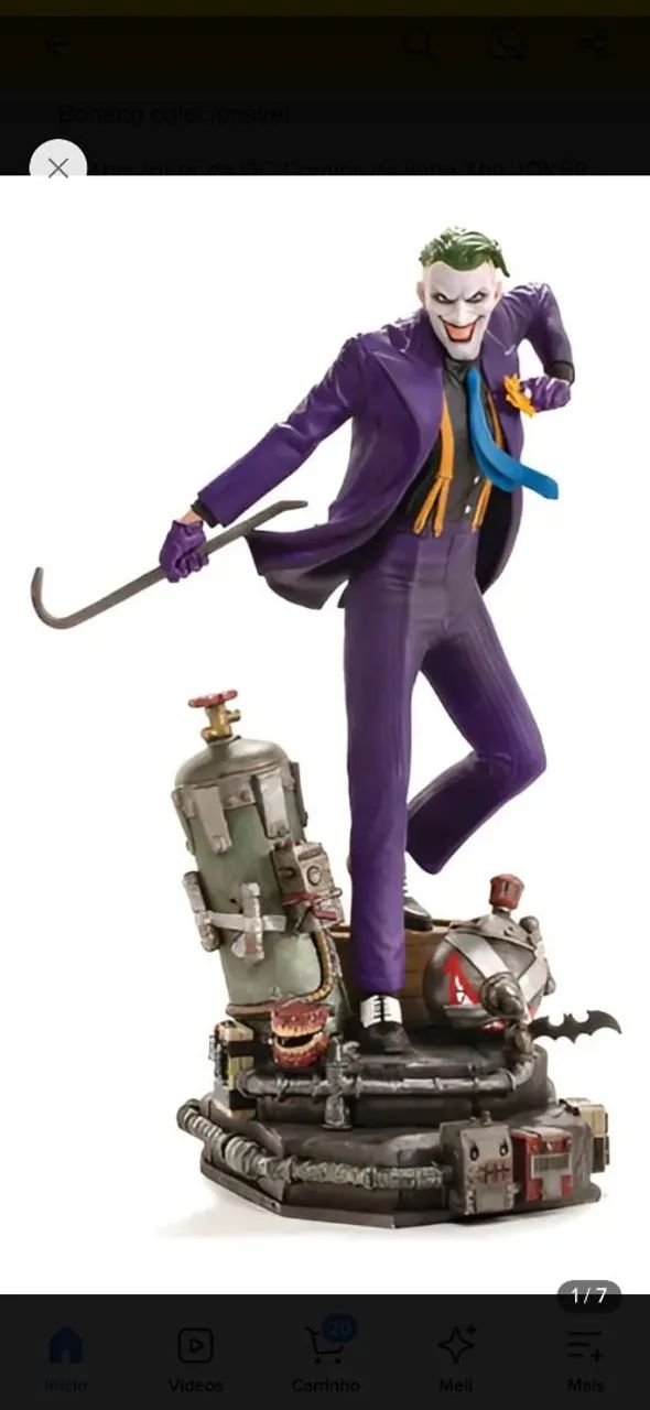 Joker deluxe iron studios 1/10 Novo Lacrado - Foto 3