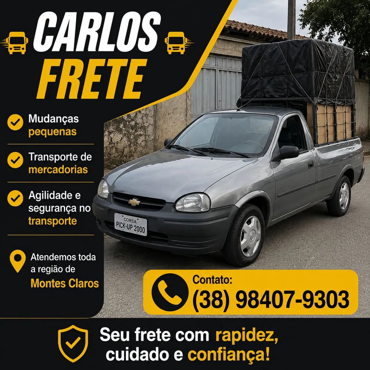 Faço pequenos frete 