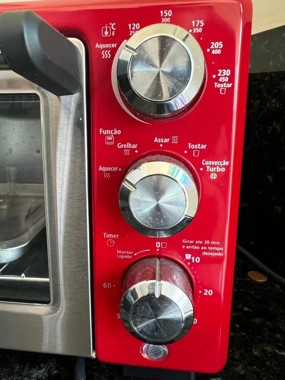 Forno Elétrico Oster Convection Cook, 18L, 127V, Vermelho, 1400W - Foto 3
