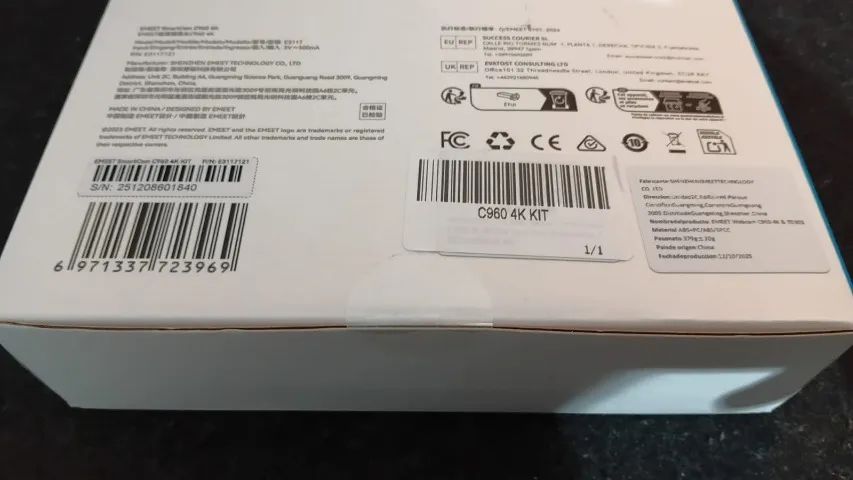 Webcam eMeet C960 4K UHD Sensor Sony Foco Automático Microfone Duplo Tripé ? Nova Lacrada - Foto 2