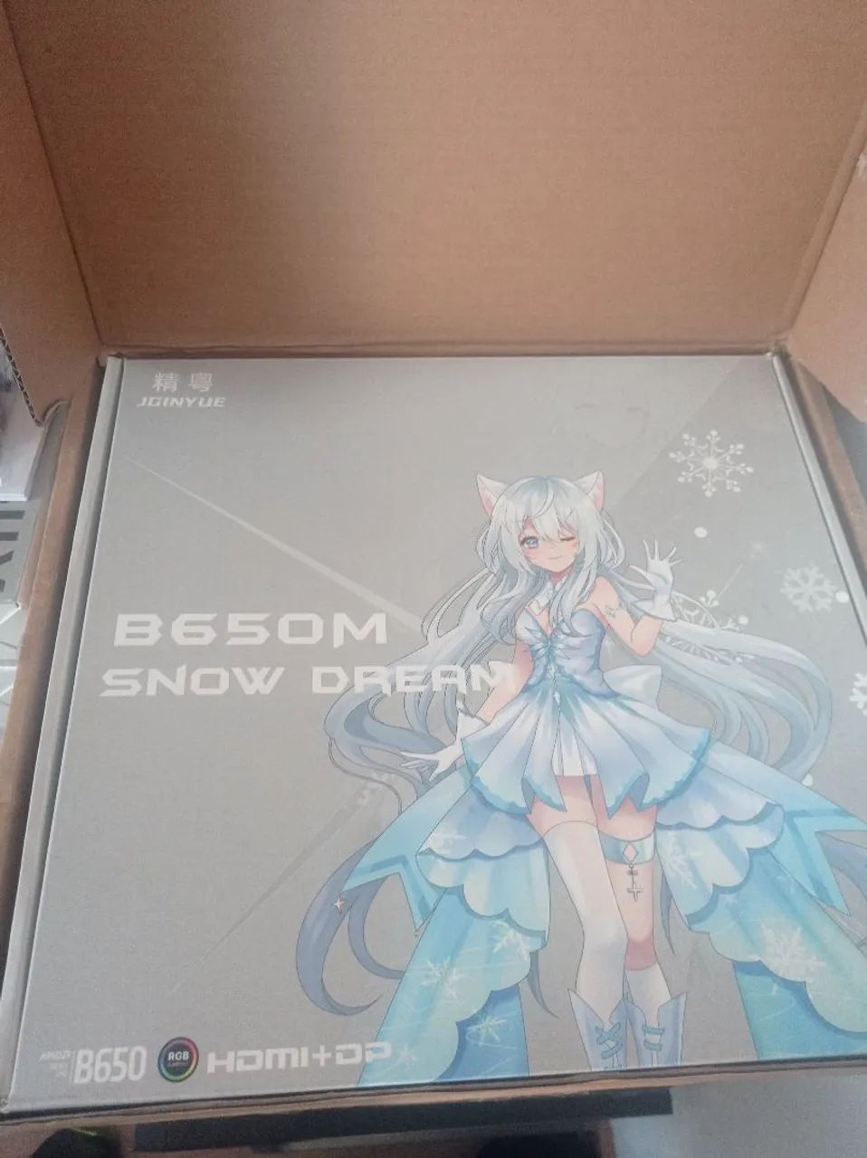 Placa mãe NOVA B650m Snow Dream AM5 DDR5 