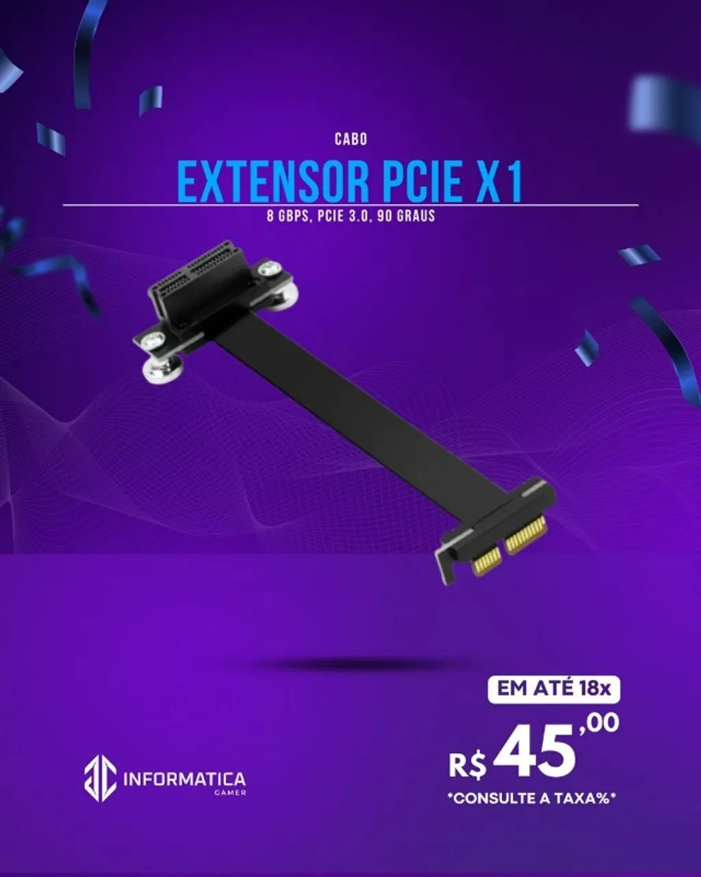 CABO EXTENSOR PCIE X1