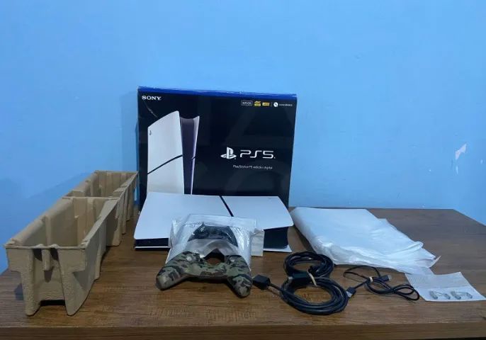 ? PS5 SLIM 1TB ? COMPLETO, COM CAIXA E ACESSÓRIOS! ? - Foto 3