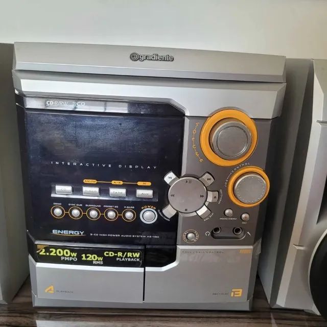 Som micro system gradiente antigo - Foto 2