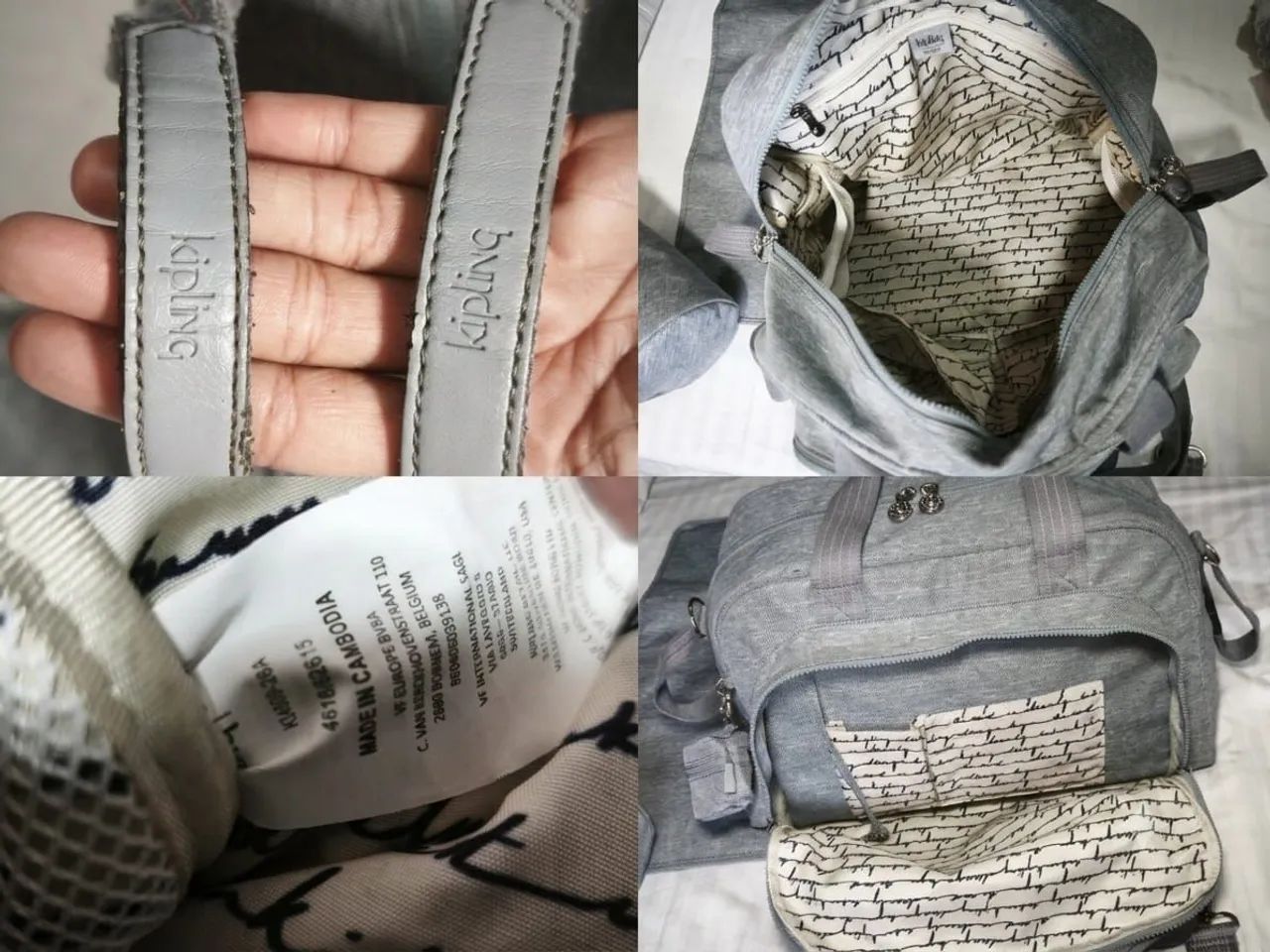 Bolsa Maternidade Kipling Camama Jeans Claro - Foto 5