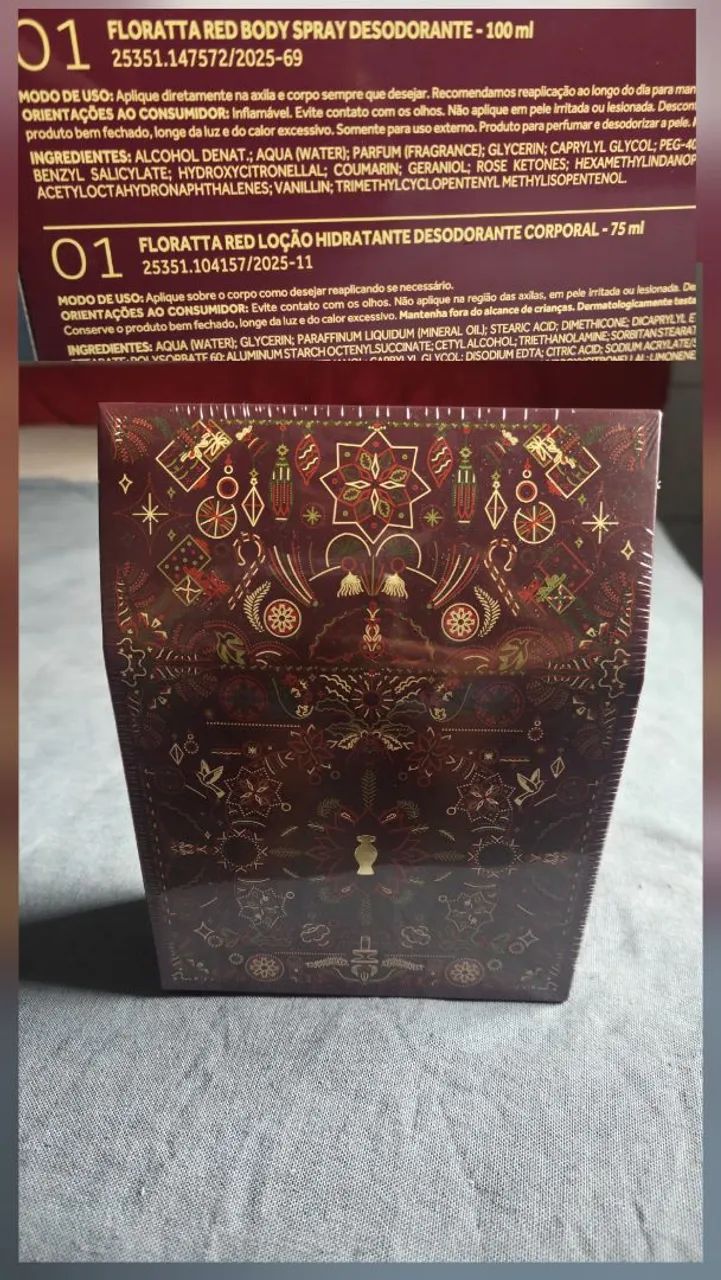 Kit presenteável florata red. 