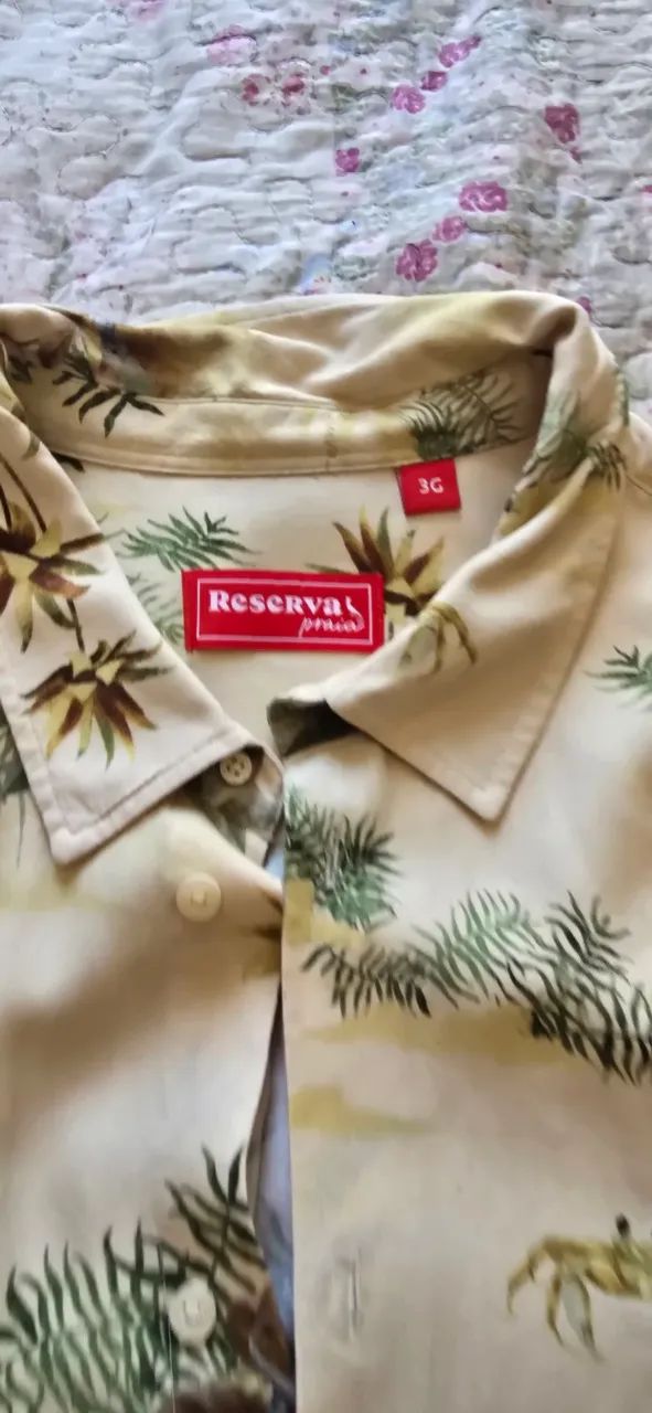 Camisa Reserva Floral Tam 3G