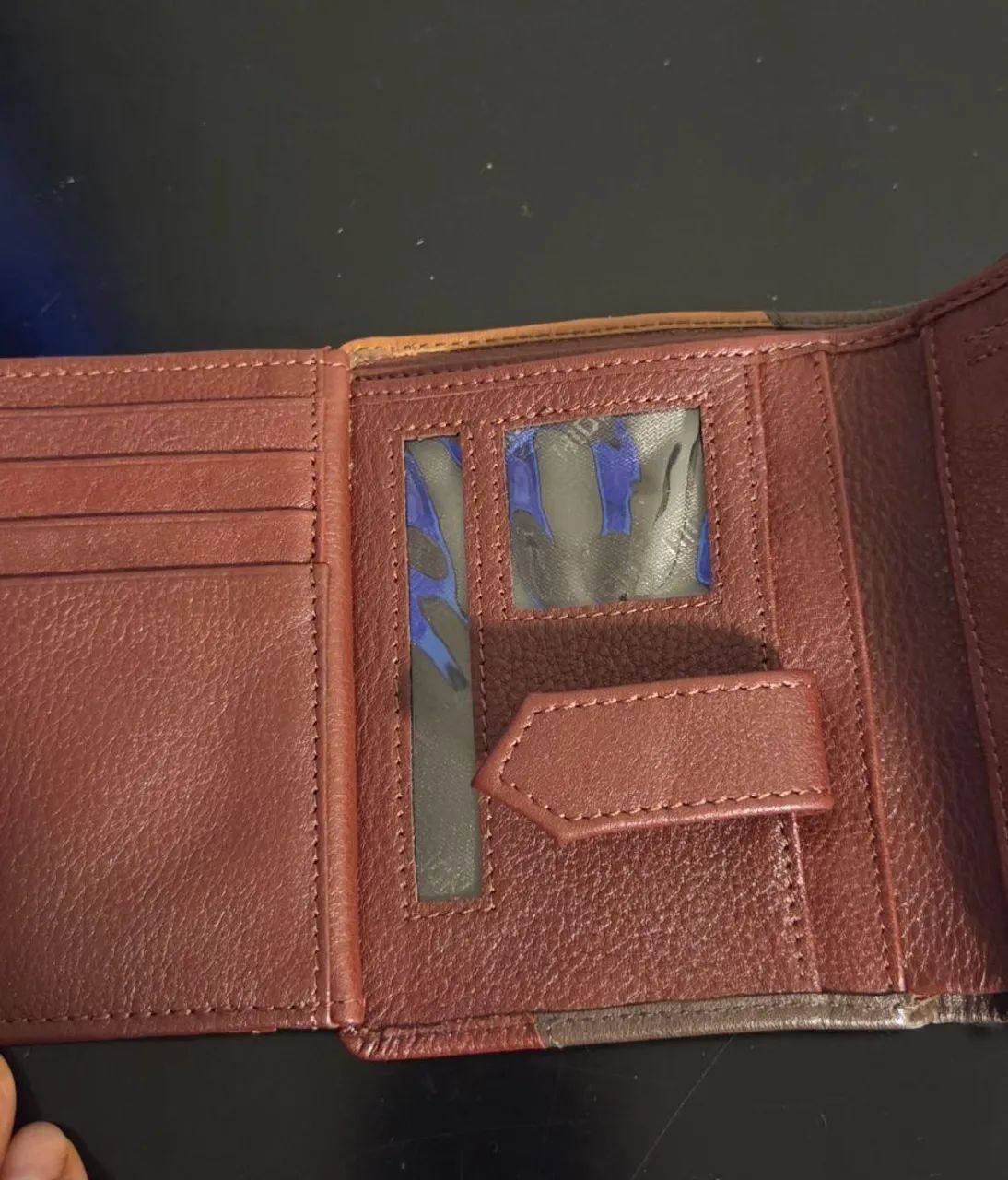 Carteira Masculina Hidesign em Couro Legítimo Tri-Tone (Nova) - Foto 5