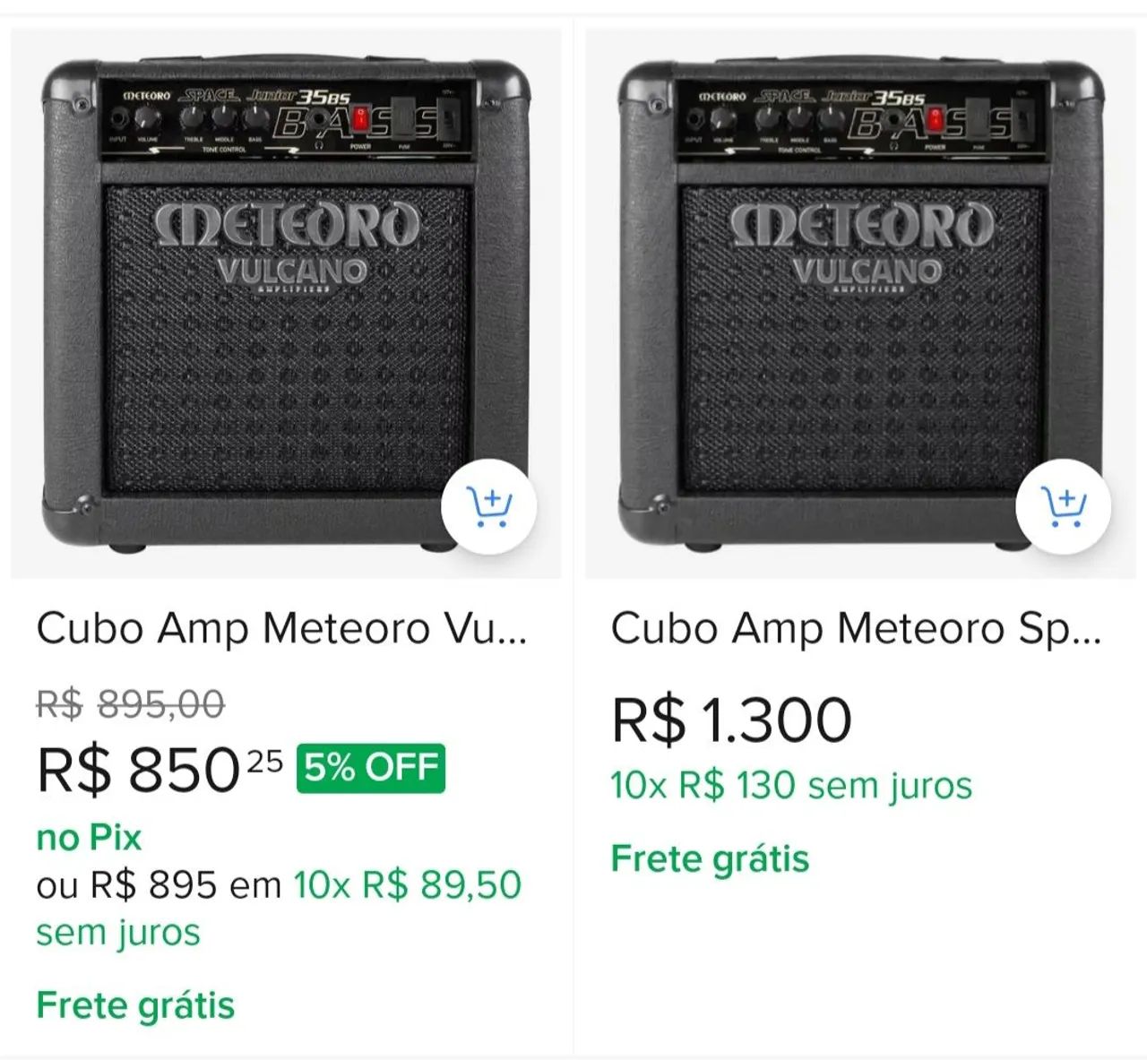 Amplificador baixo meteoroBs Vulcano 35w  - Foto 5