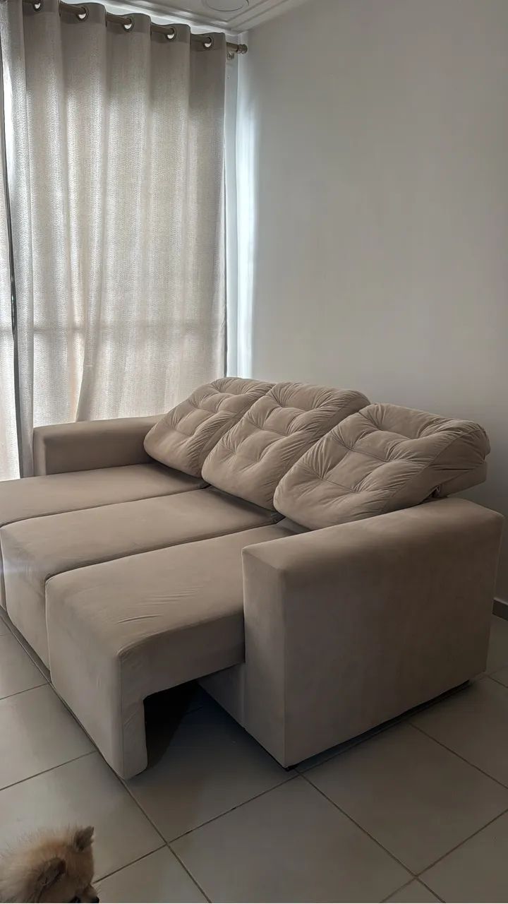 Sofá retrátil 3 lugares  - Foto 2