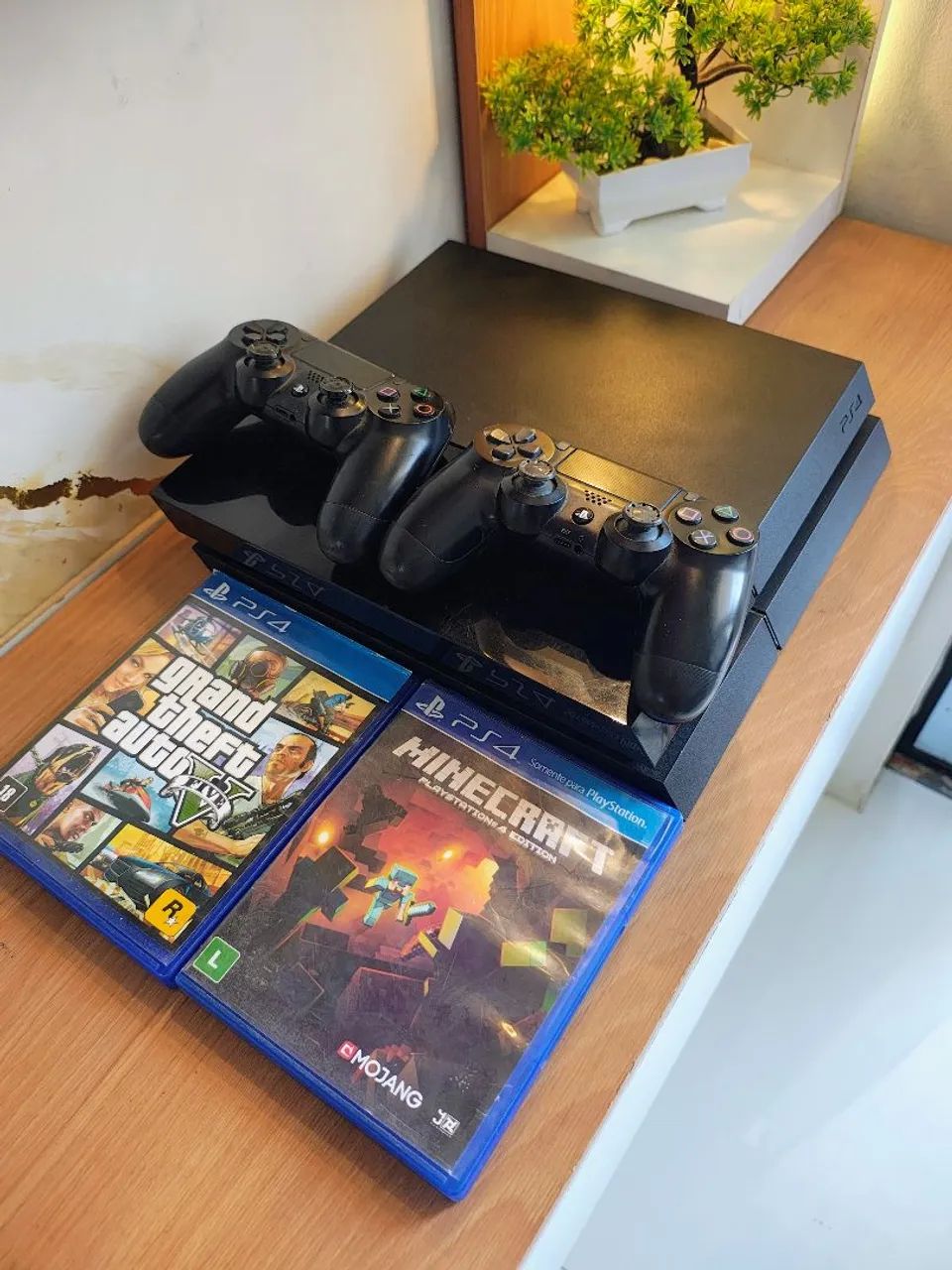 PS4 Completo com Jogos e Controles 