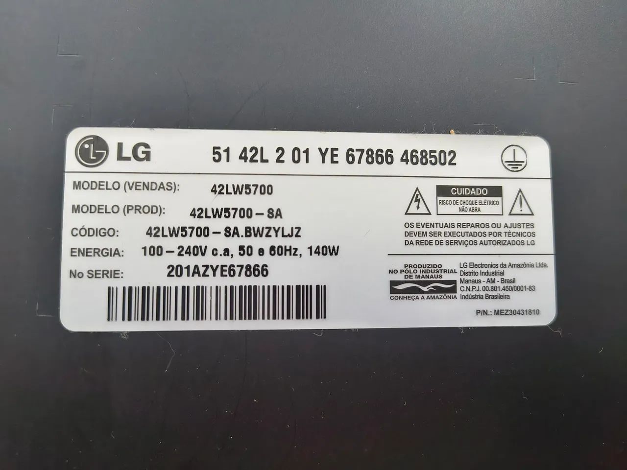 2 TVs com defeito LG 42 + CCE 32 - Para peças - Barato - Foto 2