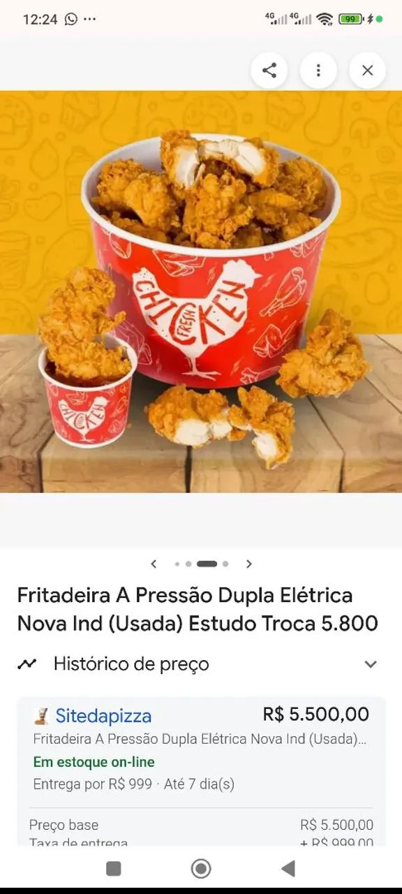 Fritadeira elétrica de Frango a pressão  - Foto 5