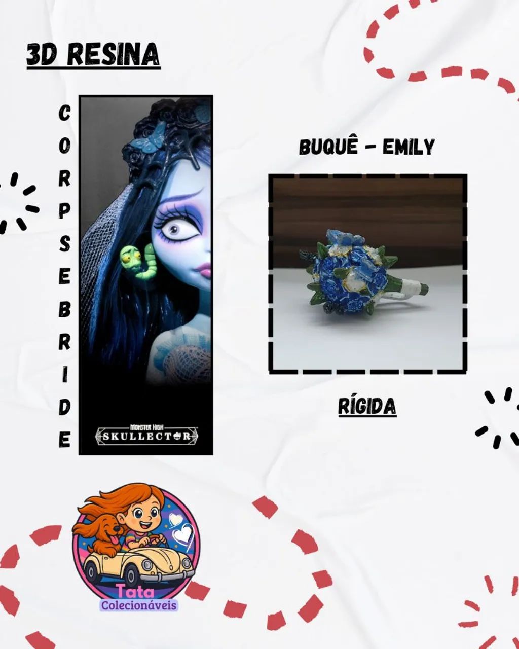 Buquê Emily - Corpse Bride 'Noiva Cadáver' - Foto 2