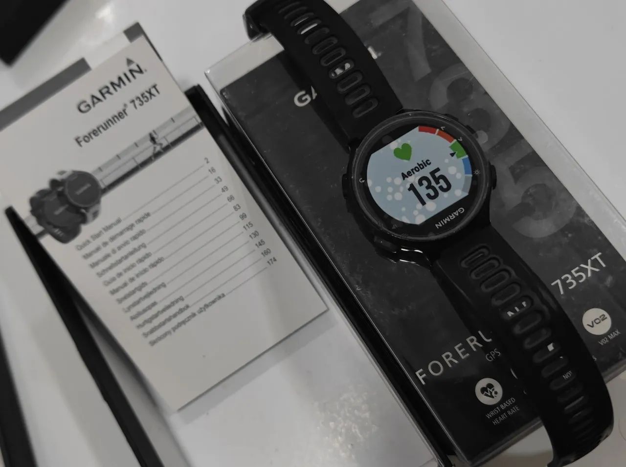 Smartwatch Garmin Forerunner 735XT preto - Foto 5