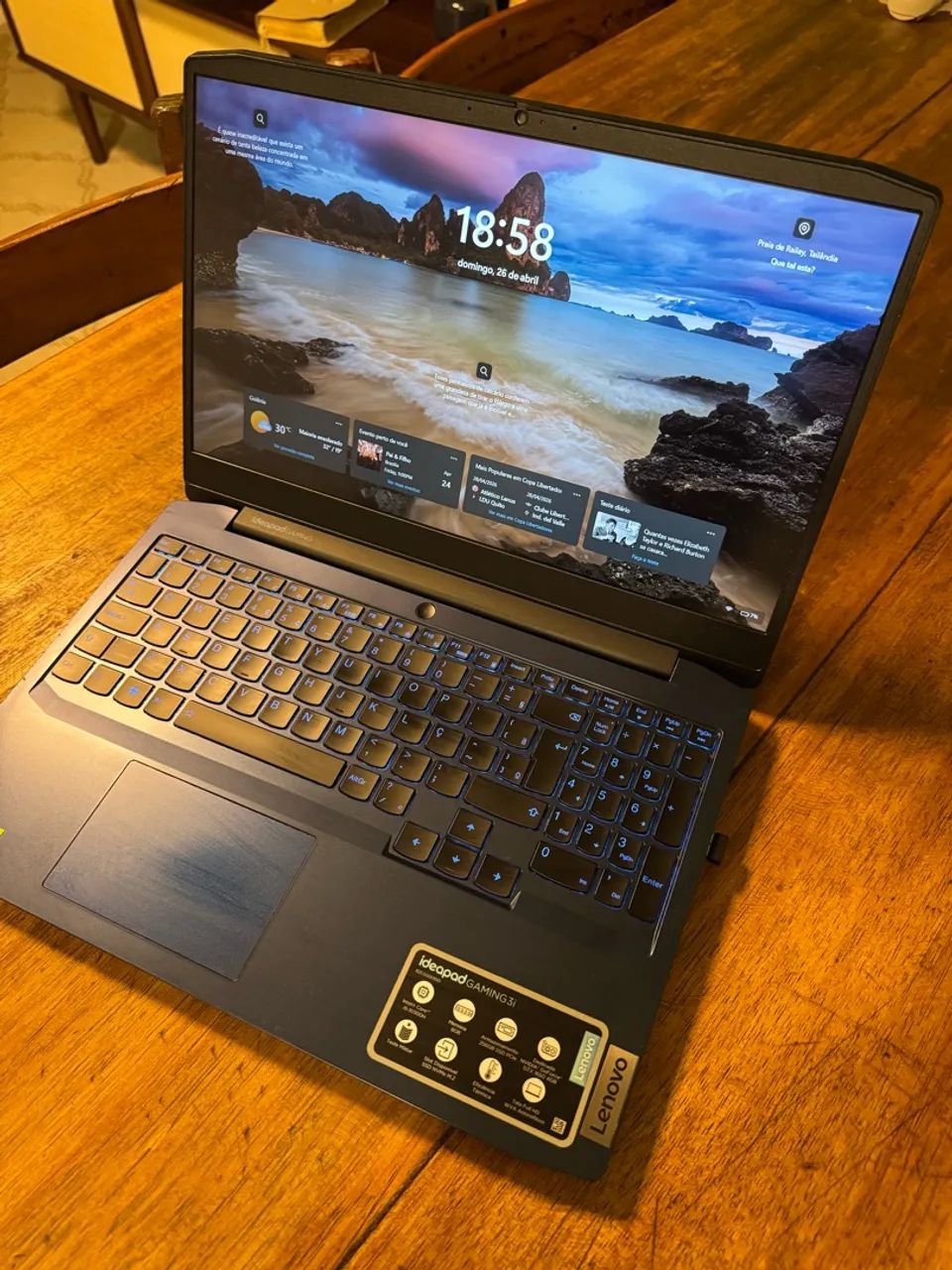 Notebook Ideapad Gaming 3i I5 - Foto 3