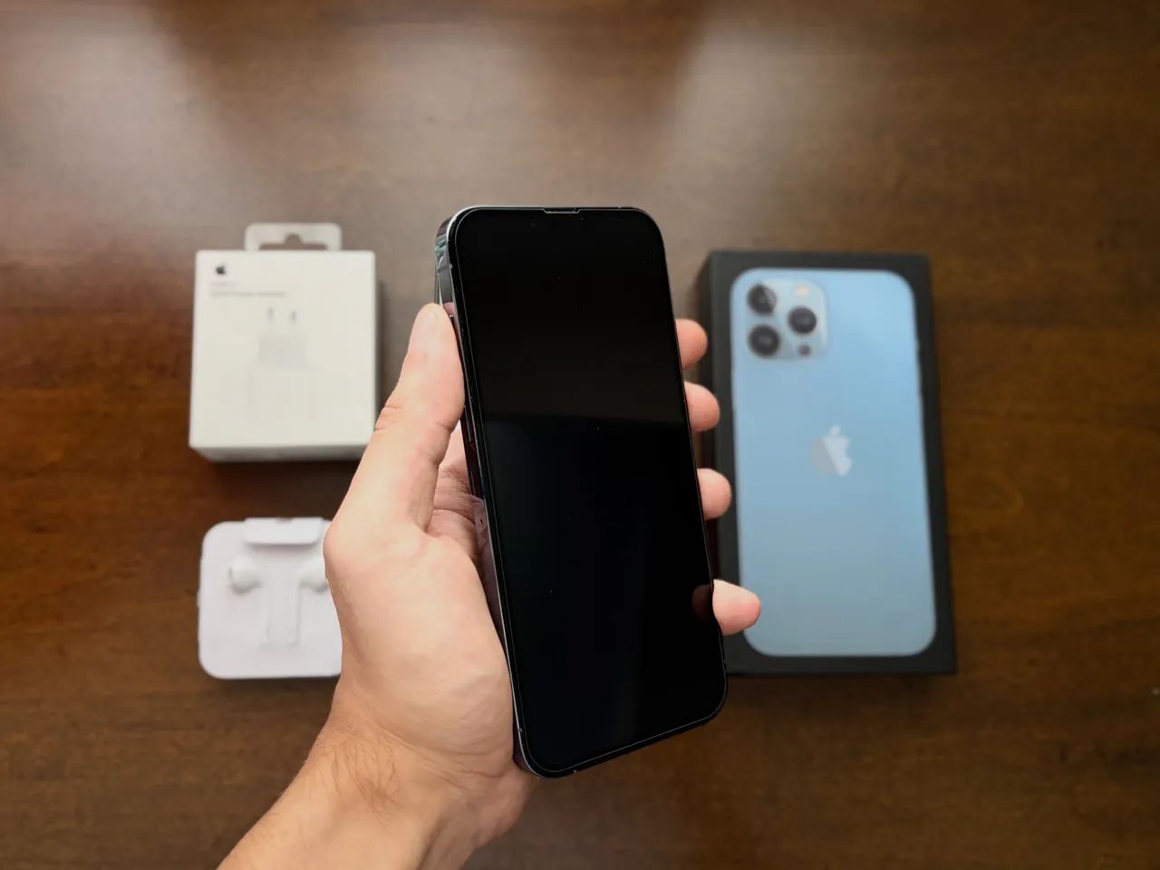 iPhone 13 Pro Max 256gb Cor Sierra Blue com Caixa Acessórios e