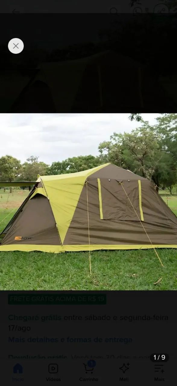 Barraca de camping 
