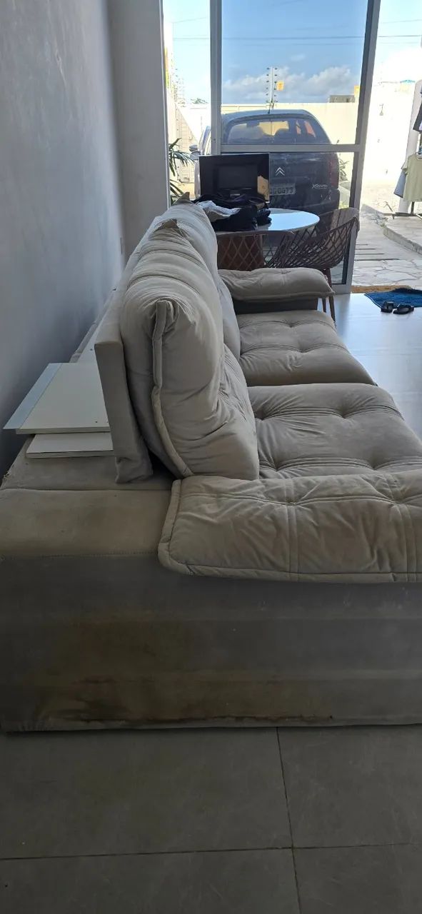 Sofá Retrátil de 2 Lugares - Boa Estrutura e Espuma - Foto 4