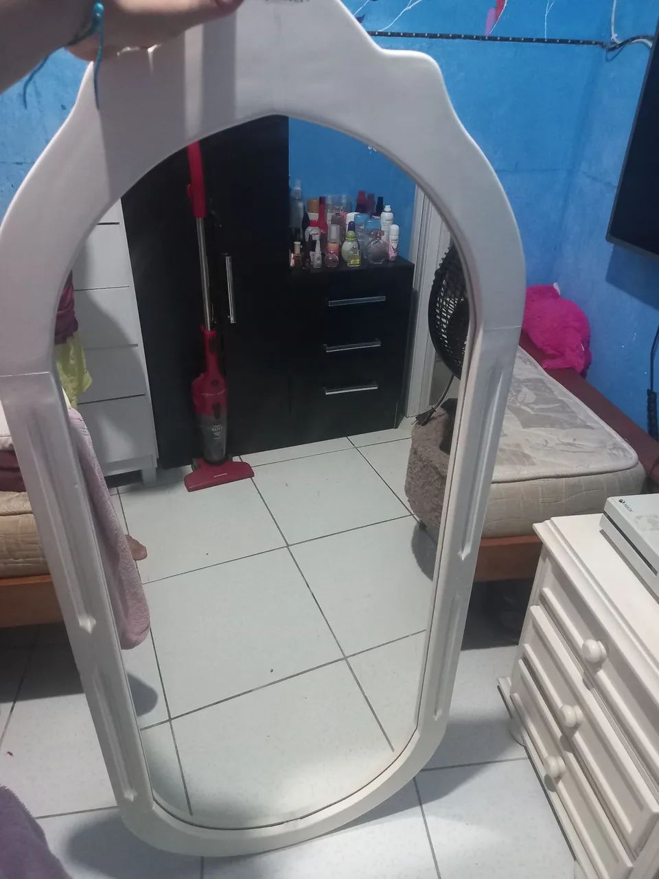 Espelho e Mesa de cabeceira em madeira  - Foto 3