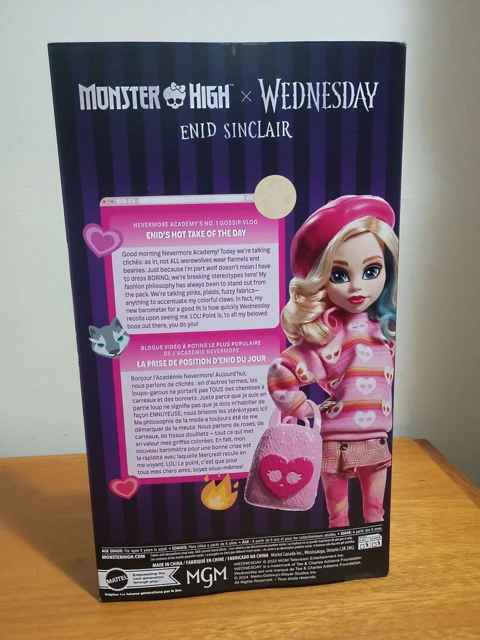 Boneca Monster High Wednesday Enid Sinclair Lacrada - Foto 4
