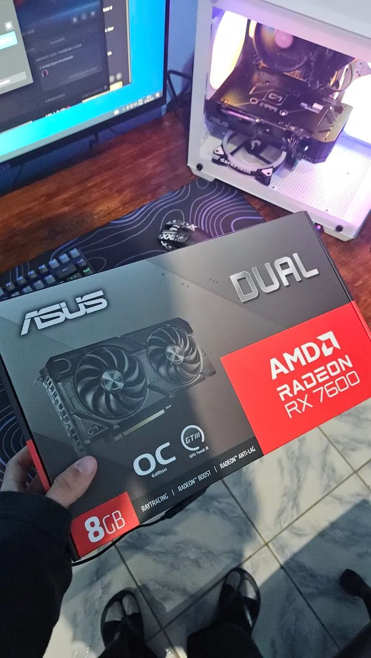 Placa de vídeo Asus Rx 7600 8gb OC edition - Foto 2